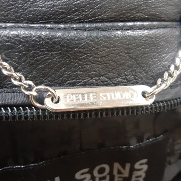 PELLE STUDIO WILSONS LEATHER WOMEN'S BLACK SOFT GENUINE LEATHER COAT Size XL - Picture 11 of 16